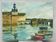 Oil painting on canvas, breton seaport concarneau? signed briey 1974