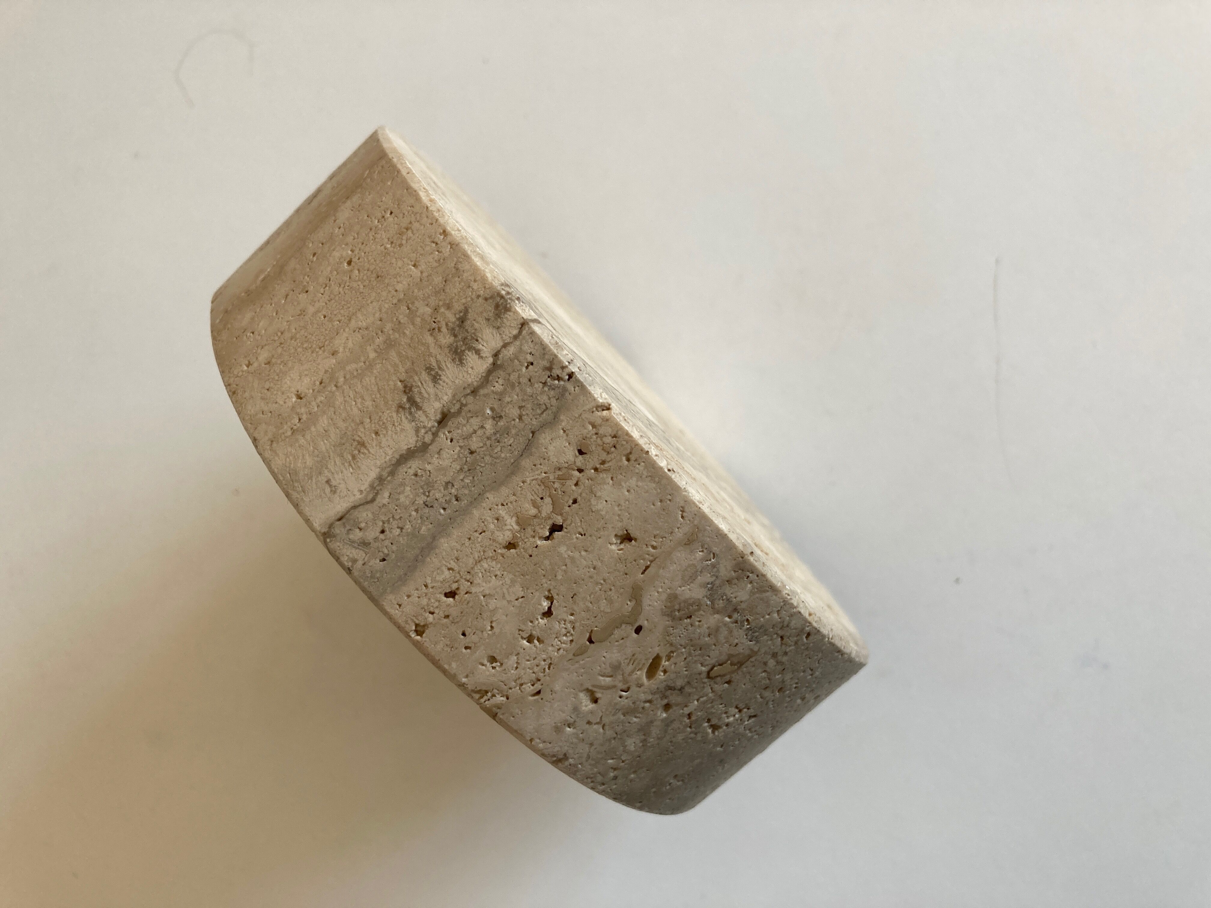 Empty Pocket Fratelli Manelli in travertine 1970