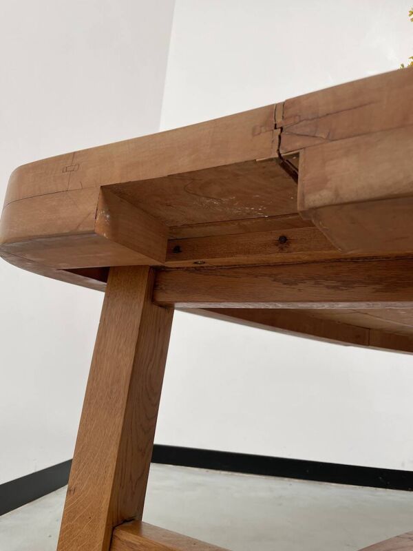 Table basse console banc orme massif chapo XXL 3m