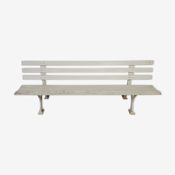 Banc de jardin en bois et fonte ancien