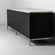 Executive sideboard by Florence Knoll with 'rosé aurore' marble top