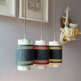 Set of three Vintage Pendant Lamps 1960's Made in Denmark