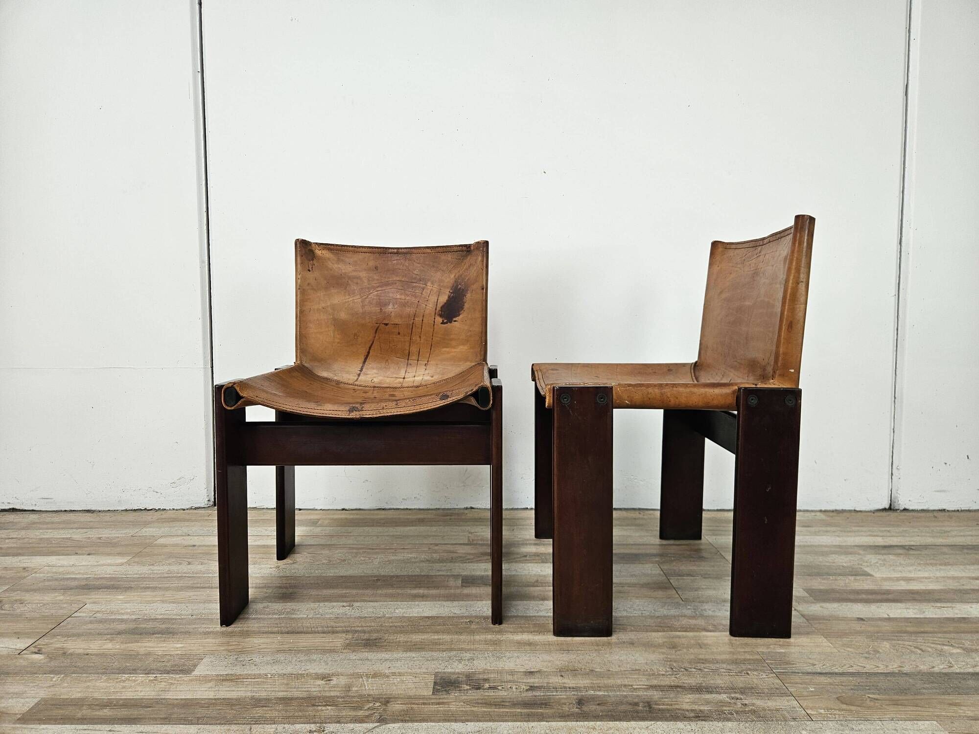 Pair of Monk chairs by Afra and Tobia Scarpa for Molteni, 1970