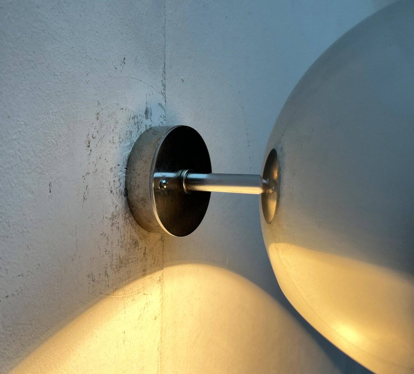 Wall lamp sphere model 48591 in mid-century Danish space style by Louis Poulsen, 1960s.