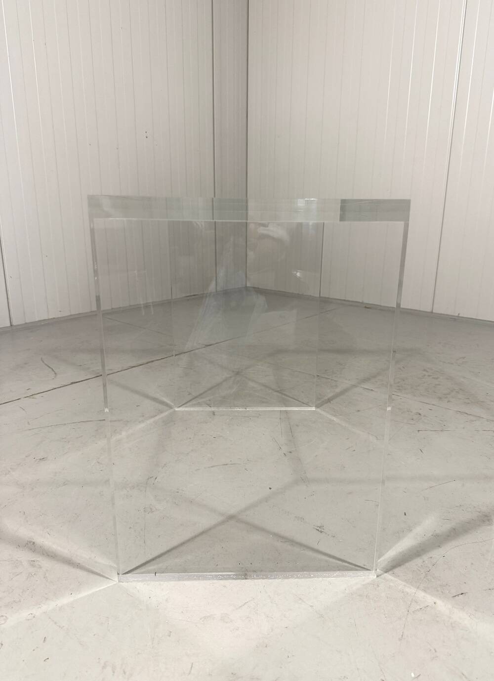 1970s Plexiglas Piano Stool / Side Table