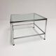 Square glass coffee table 71 x 71 cm, 1990s