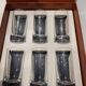 Box of 6 Daum crystal liqueur glasses