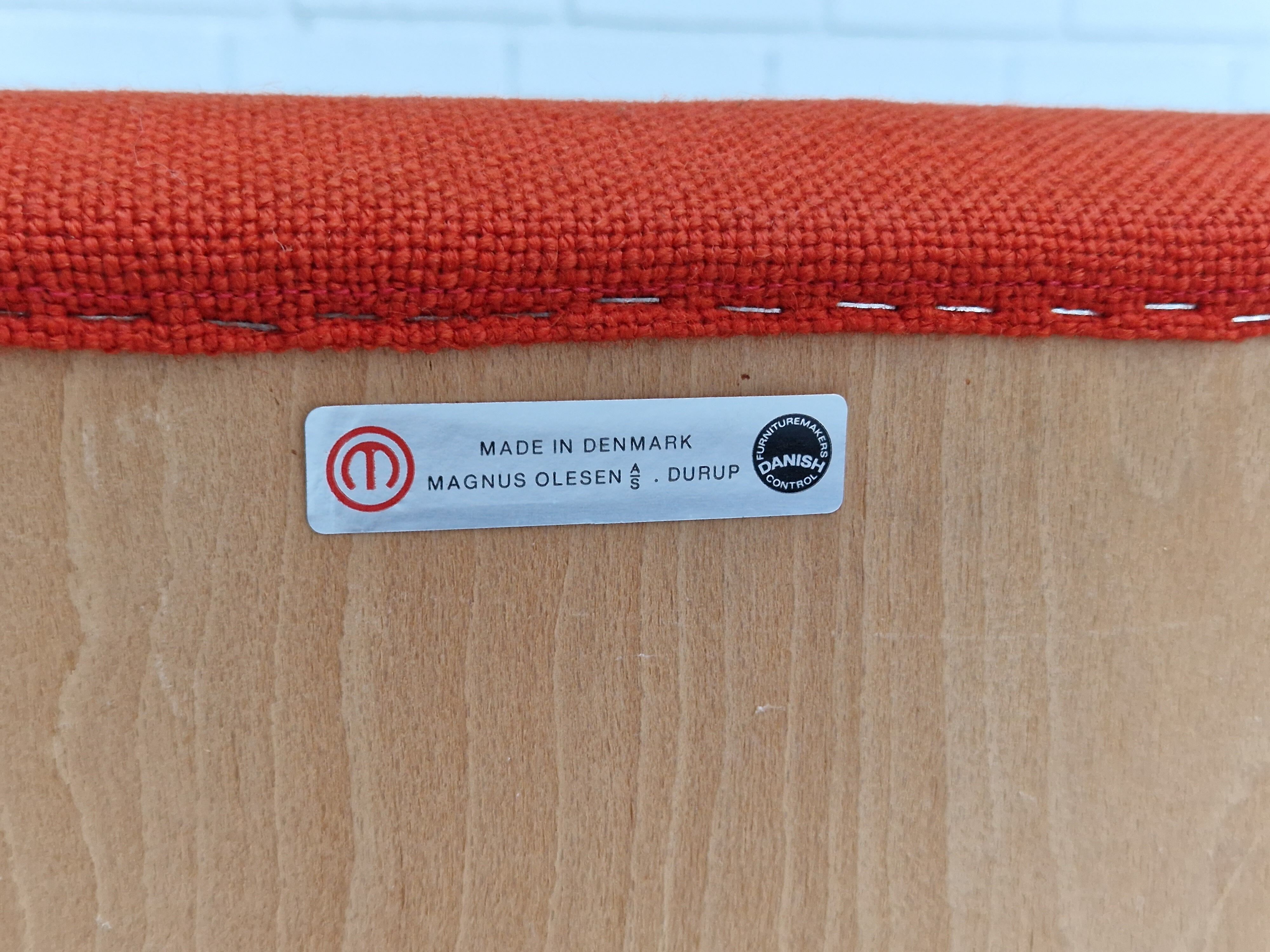 1980s, Danish design by Magnus Olesen, pair of armchairs