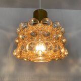 Bubble glass pendant lamp by Helena Tynell for Glashütte Limburg