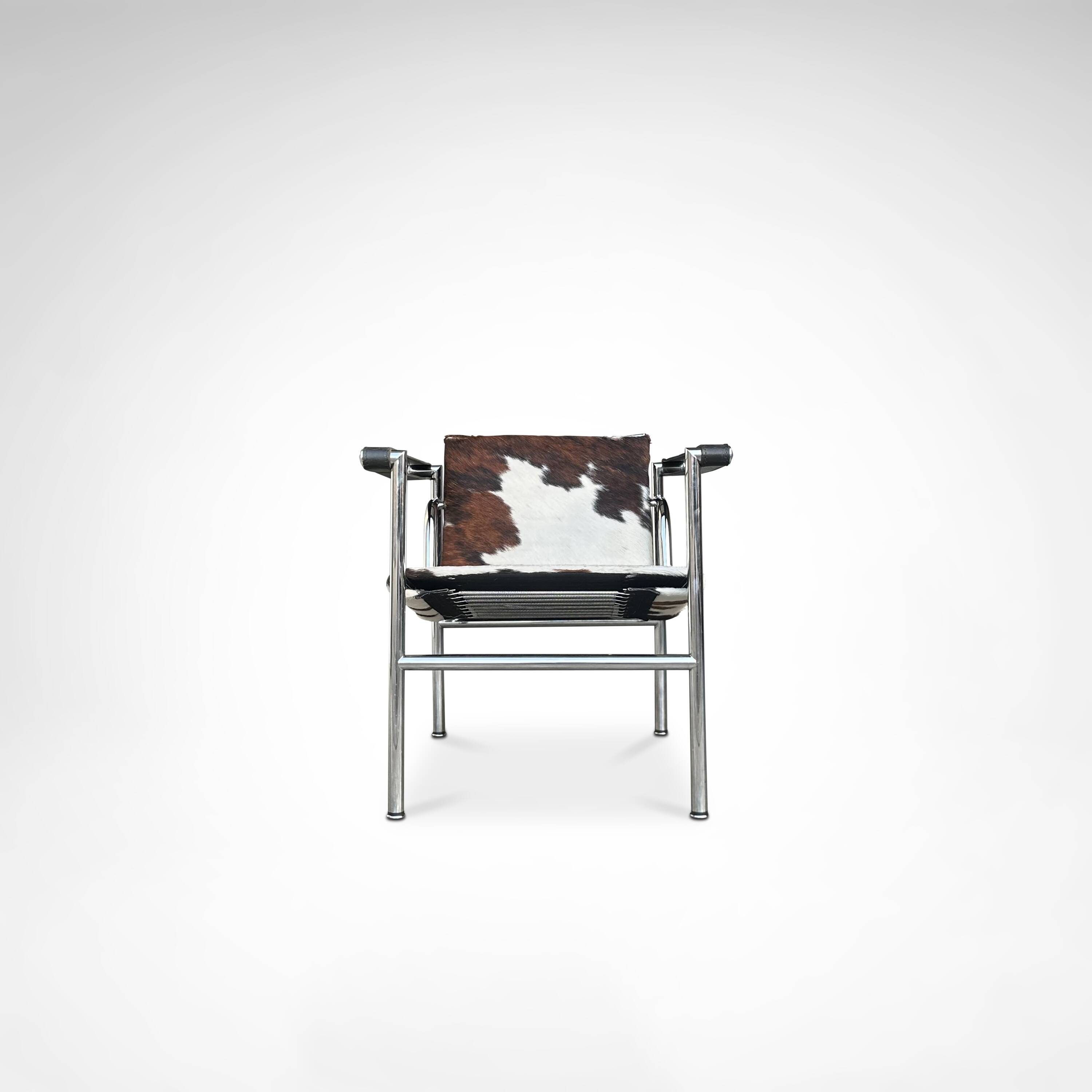 LC1 ponyskin armchair by Le Corbusier et al for Cassina 1980s