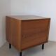 Small wooden and metal side table, 1970s