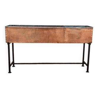 Riveted red copper washerwoman's washhouse 1930s Width 145 cm