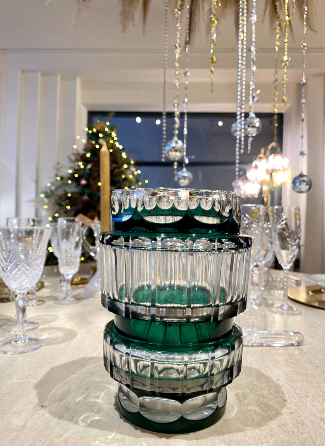 Val Saint Lambert crystal vase