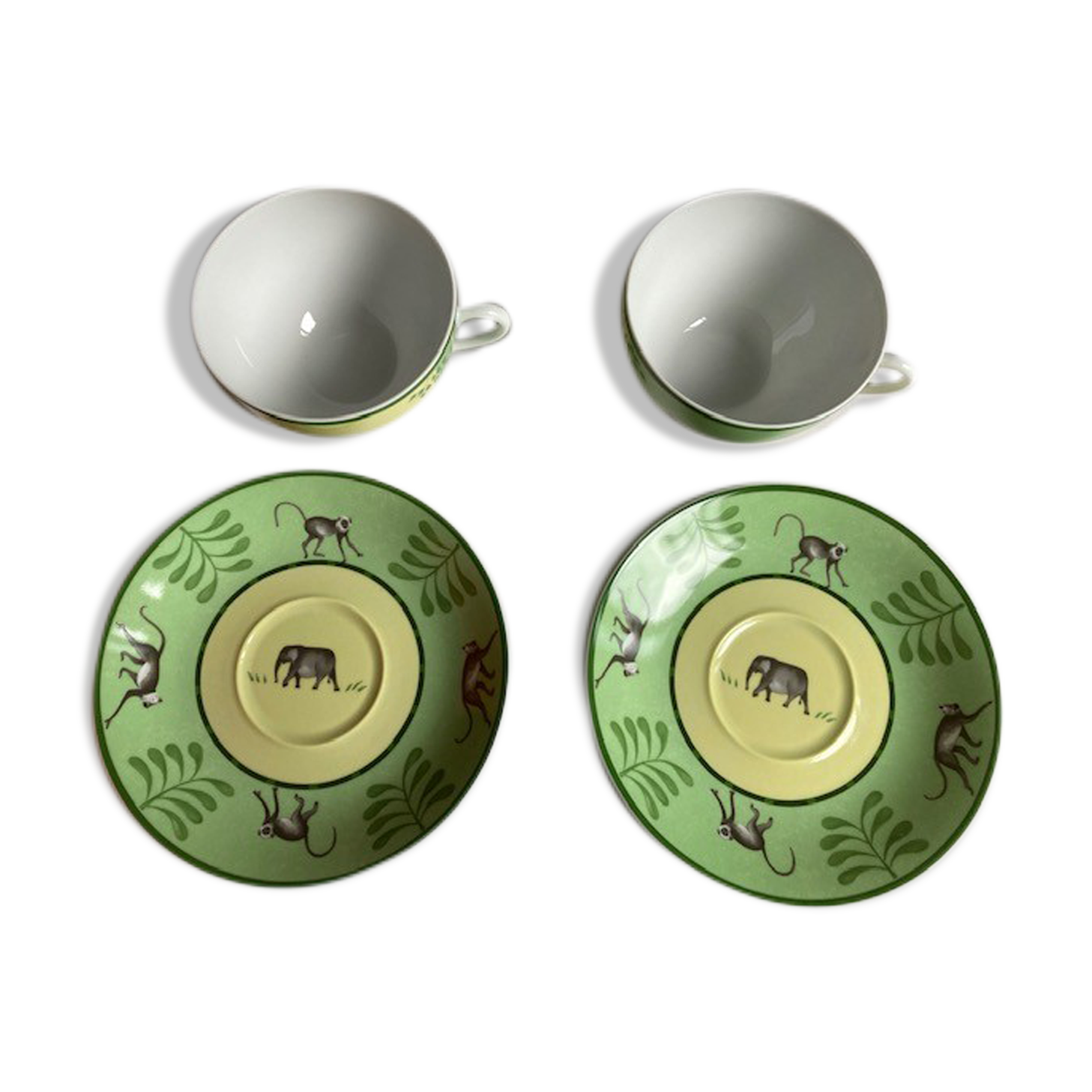 Two Hermès breakfast cups in their packaging