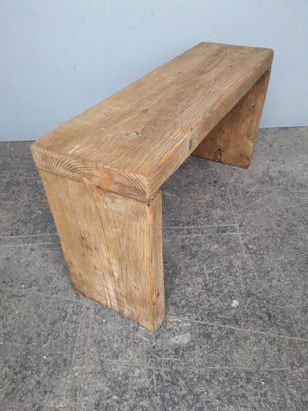 Former vintage bench period 1960 solid wood