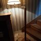 Floor lamp, vintage 80's reading light in elm burrier style, designed by robert de schuytener