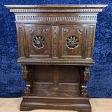 Cabinet dressoir style renaissance en chêne circa 1850