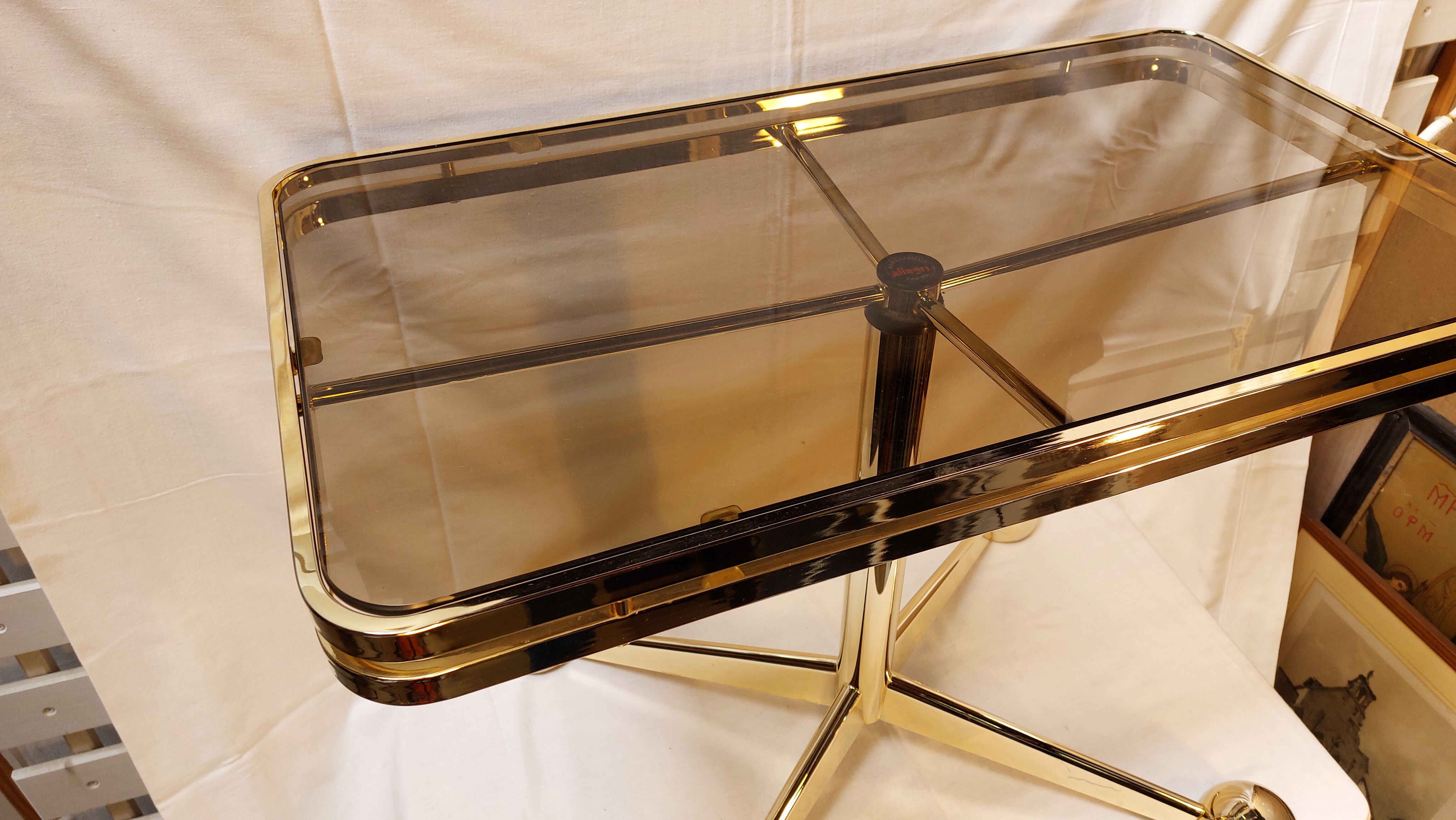 Italian vintage rolling side table - Arredamenti Allegri Parma