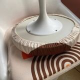 70s set of tulip-legged armchair and stool