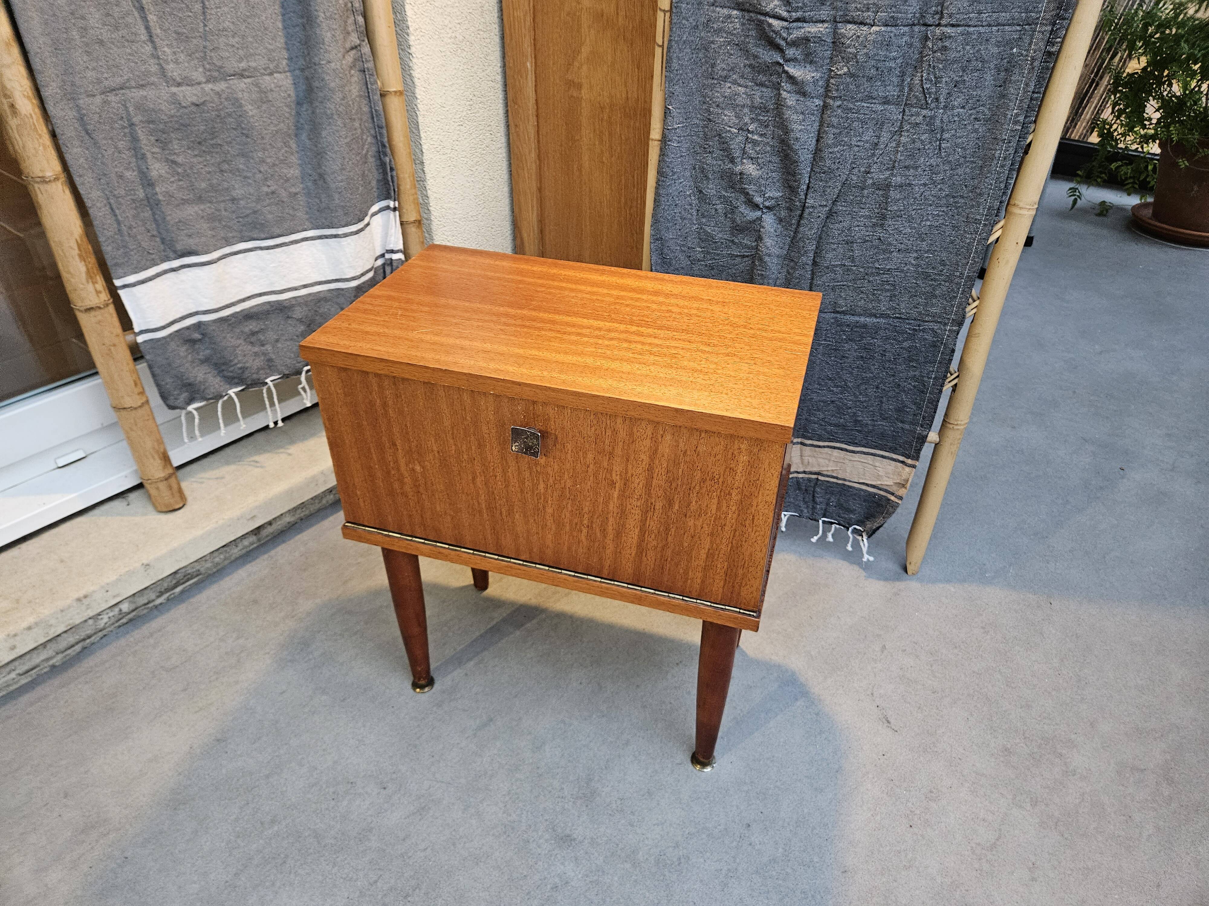 Scandinavian style bedside table 1960