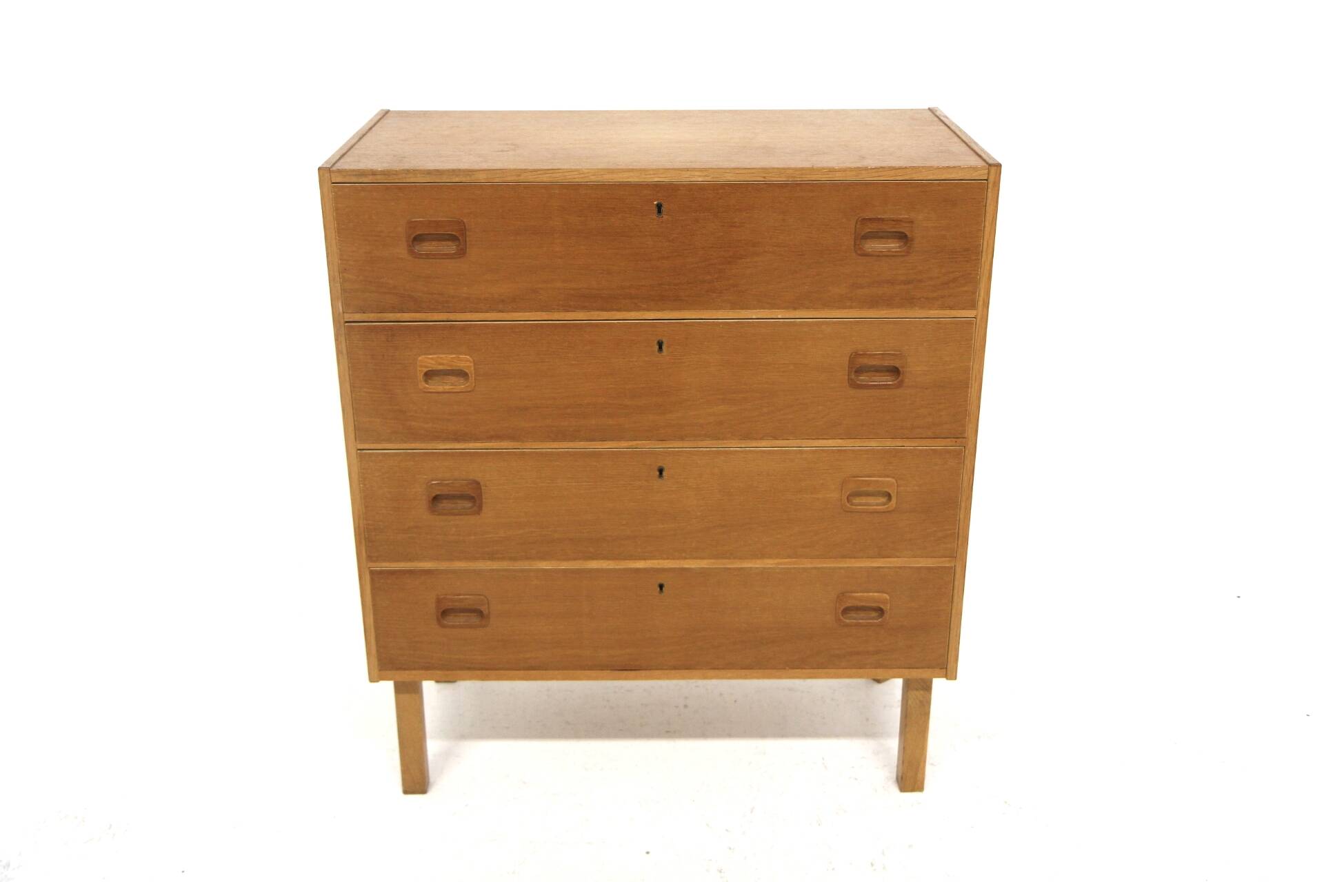 Scandinavian oak chest of drawers, bedside table, Sweden, 1970
