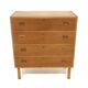 Scandinavian oak bedside table, Sweden, 1970