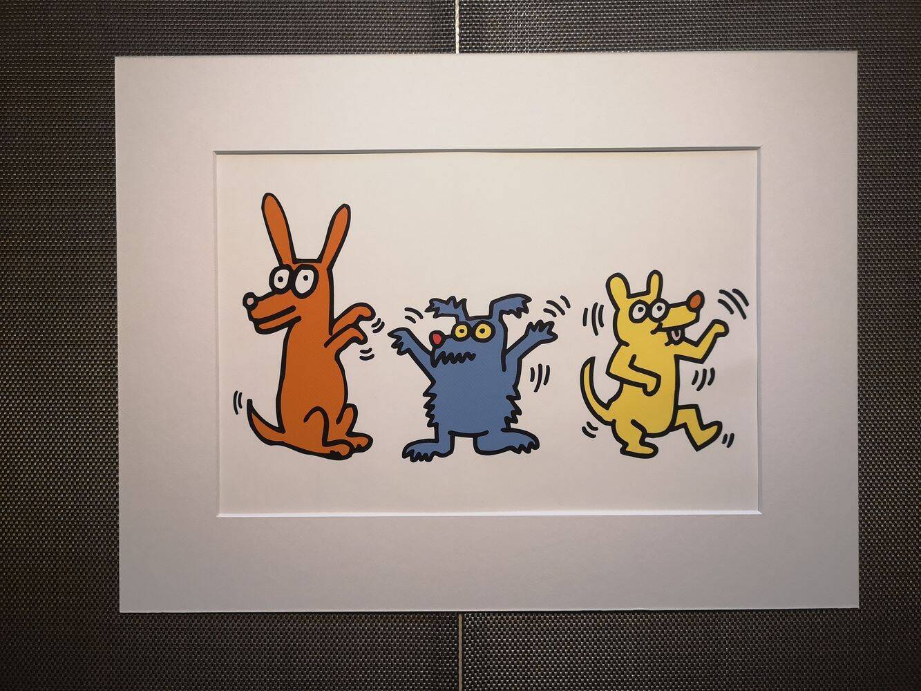 Illustration by Keith Haring - 'Animals' series - 7/12
