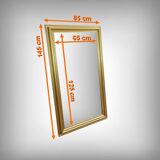 Rectangular Gilded Wood Mirror – 1950
