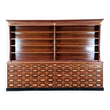 Grande armoire d’apothicaire Art Déco en acajou, 1909