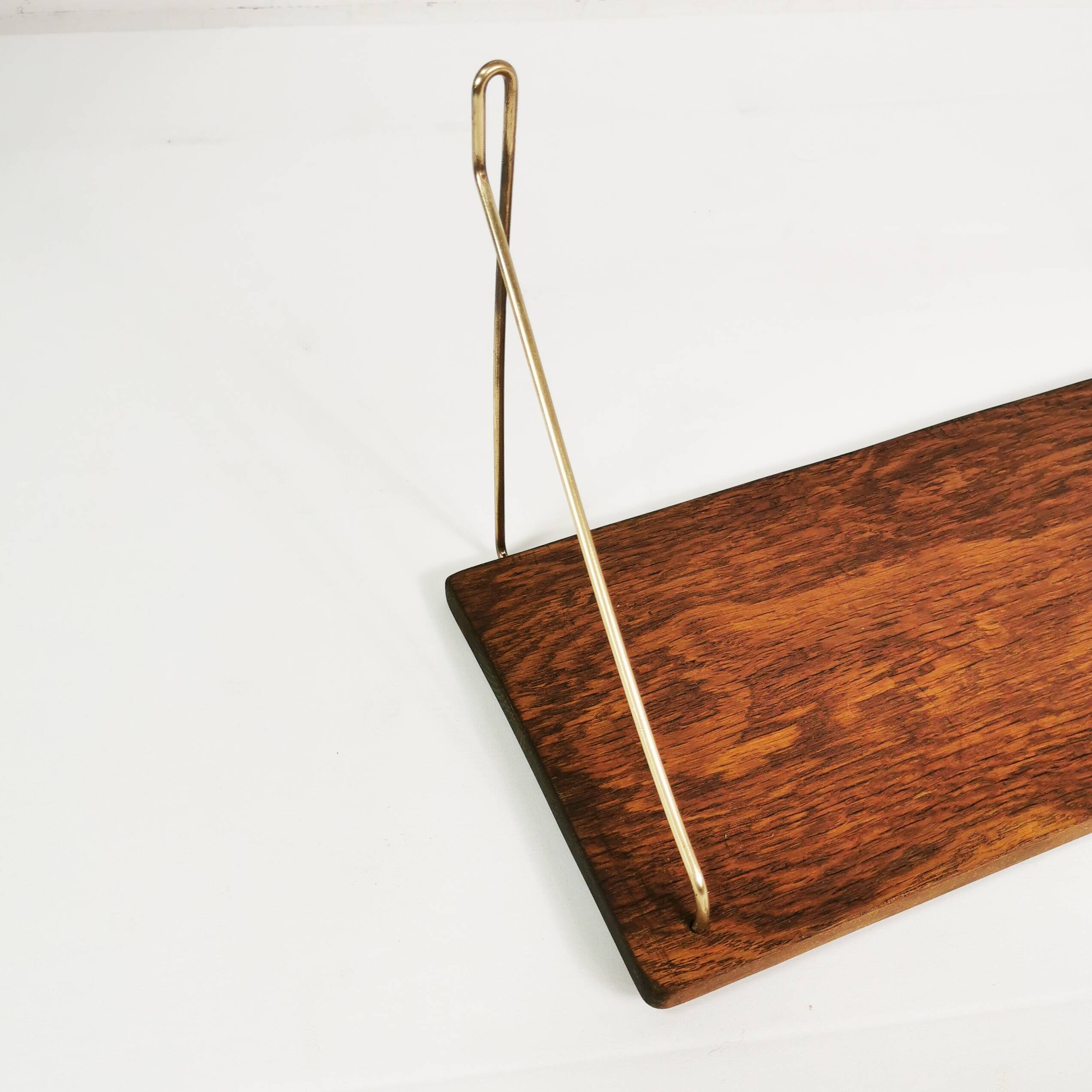 Minimalist wall shelf, Denmark, 1960s