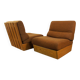 Pair of Vintage 1960s/1970s Free-Form Blonde Wood Armchairs