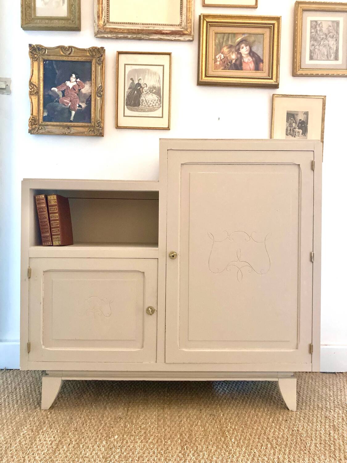 Asymmetrical Art Deco chest of drawers