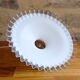 White opaline suspension toothed 26 cm diameter