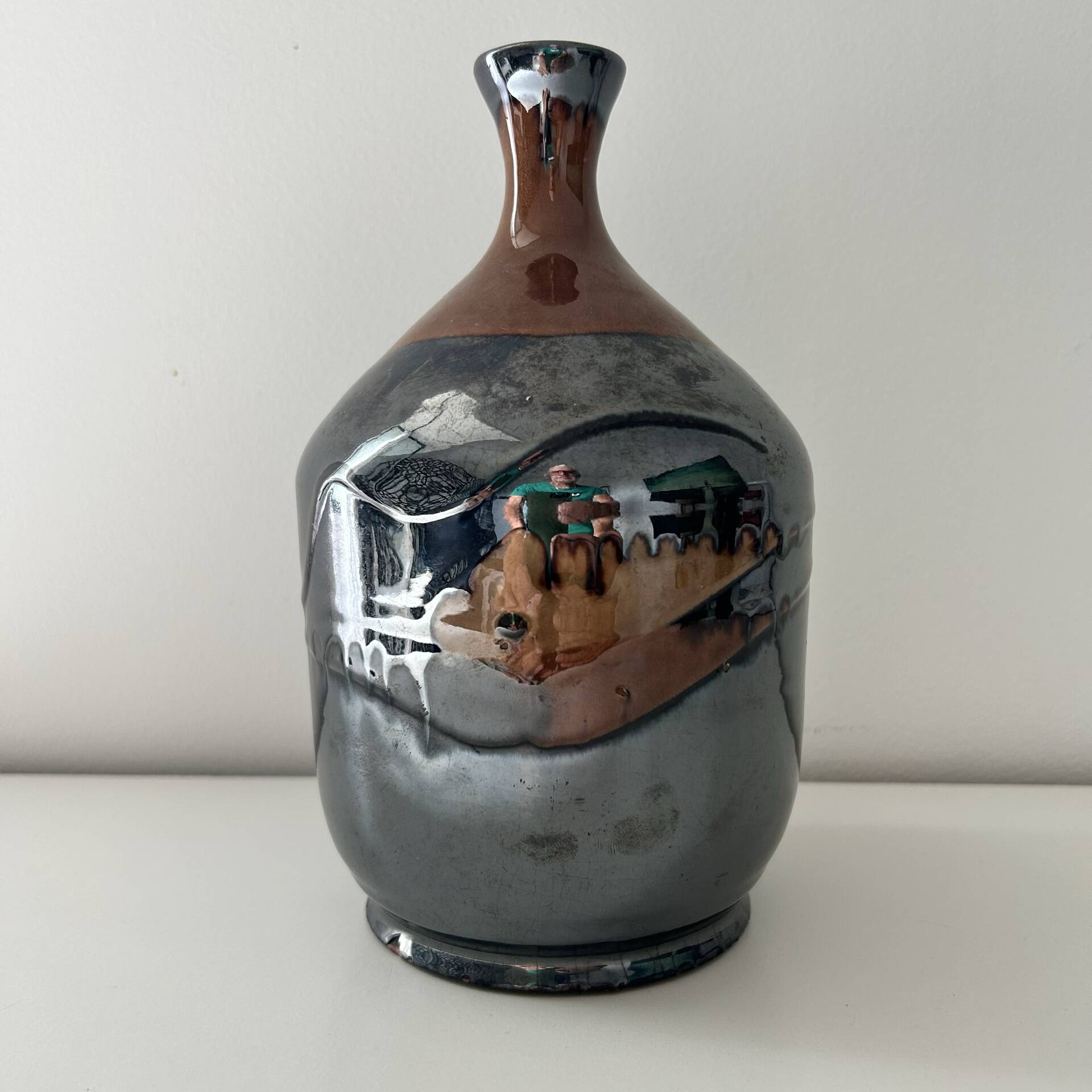 Unique piece vase by a ceramic artist