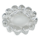 Glass candle holder, Danish design, 1970s, made in