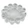 Glass candle holder, Danish design, 1970s, made in