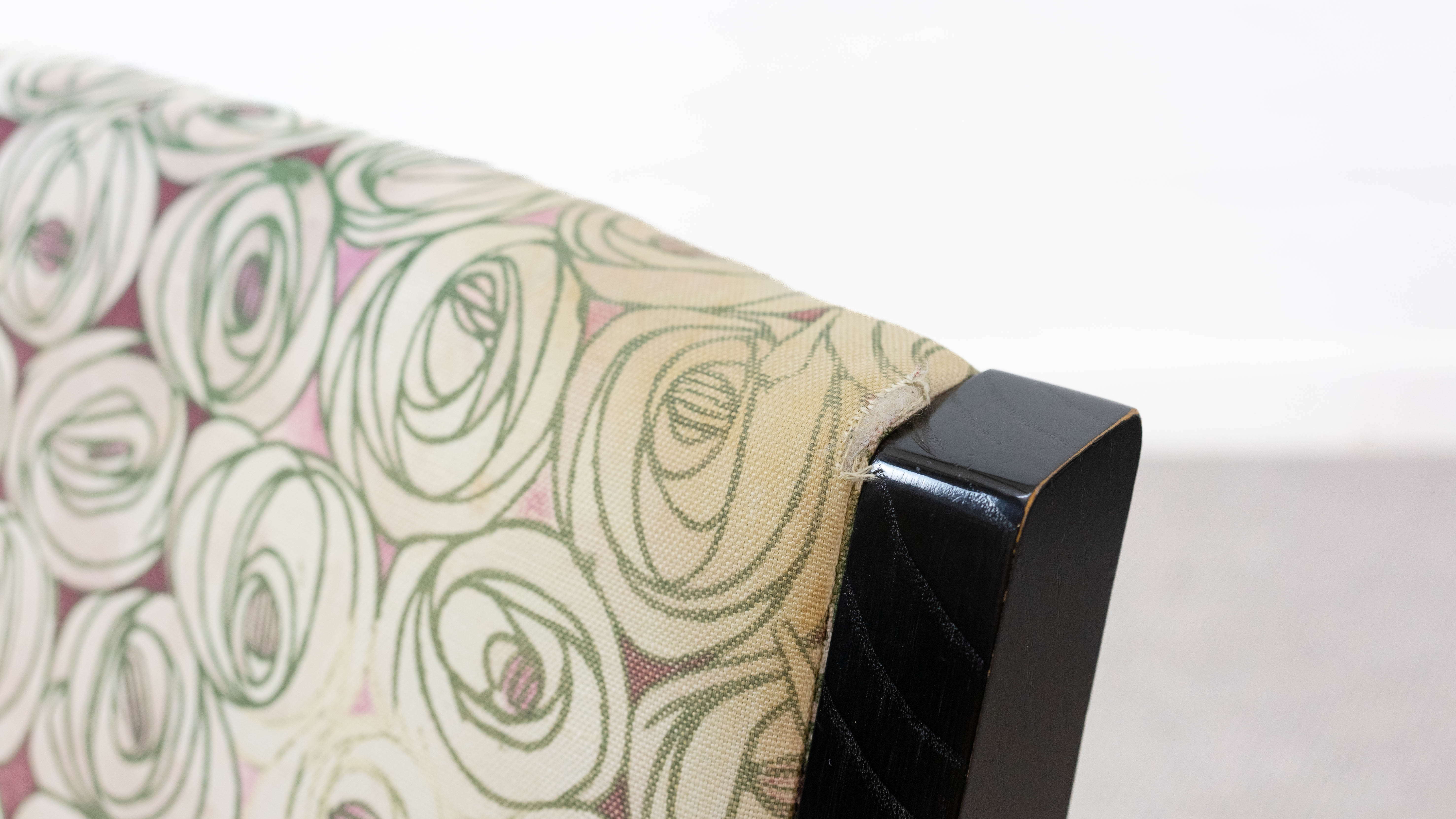 Cassina Hill House Set, Sofa and easy chair by Charles Rennie Mackintosh