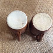 Series of 2 sandstone pots