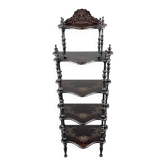 Napoleon III shelf in blackened wood, late 19th century.