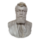 White marble bust of a male portrait – 19th century.
