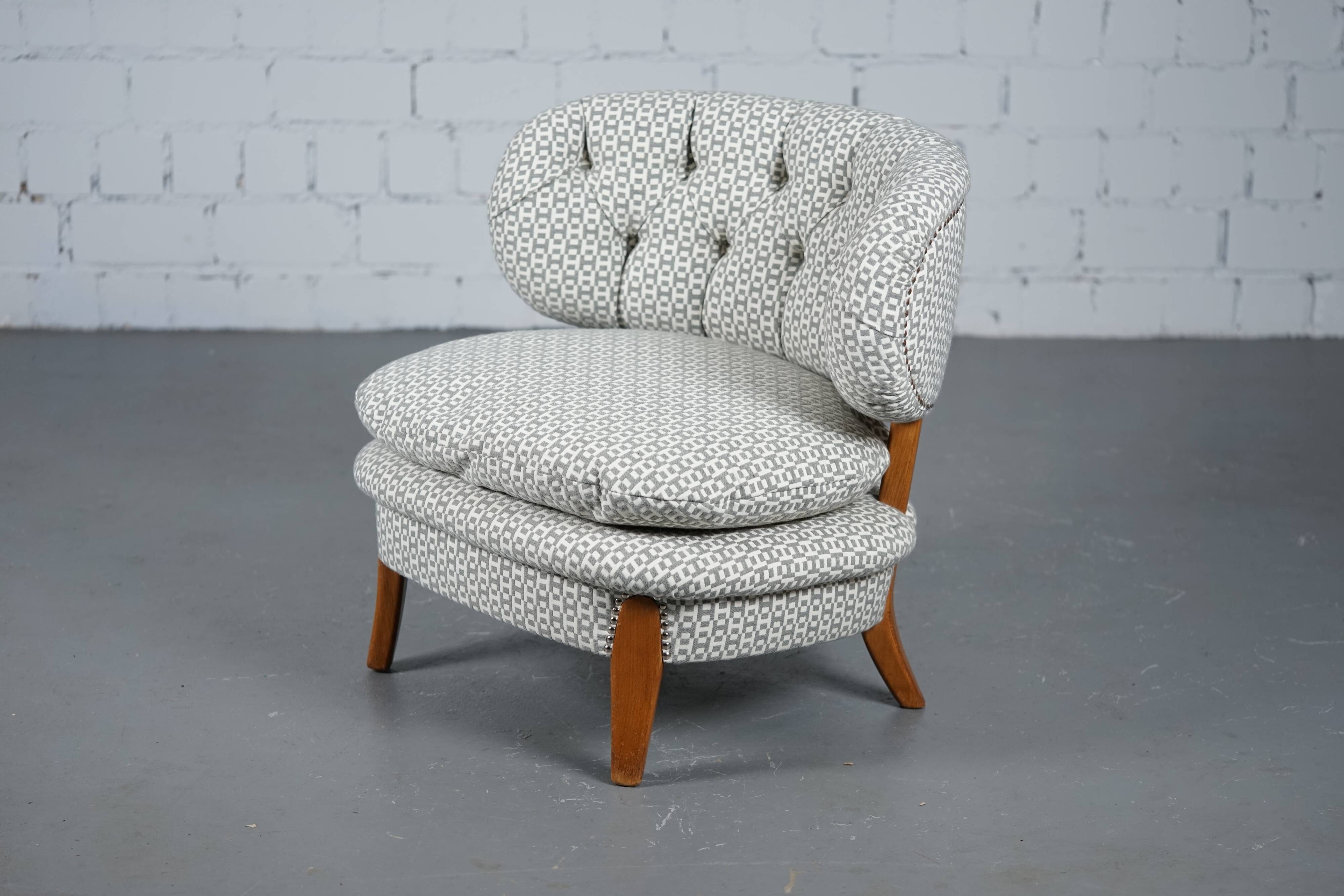 Hermès Upholstered Lounge Chair by Otto Schulz for Boet