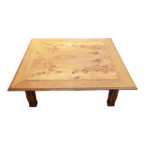 Square wooden coffee table