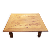 Square wooden coffee table