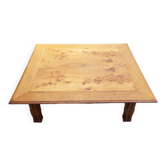 Square wooden coffee table