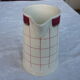 Pichet pot a lait faience de Gien carreaux