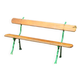 Garden bench in wood and cast iron