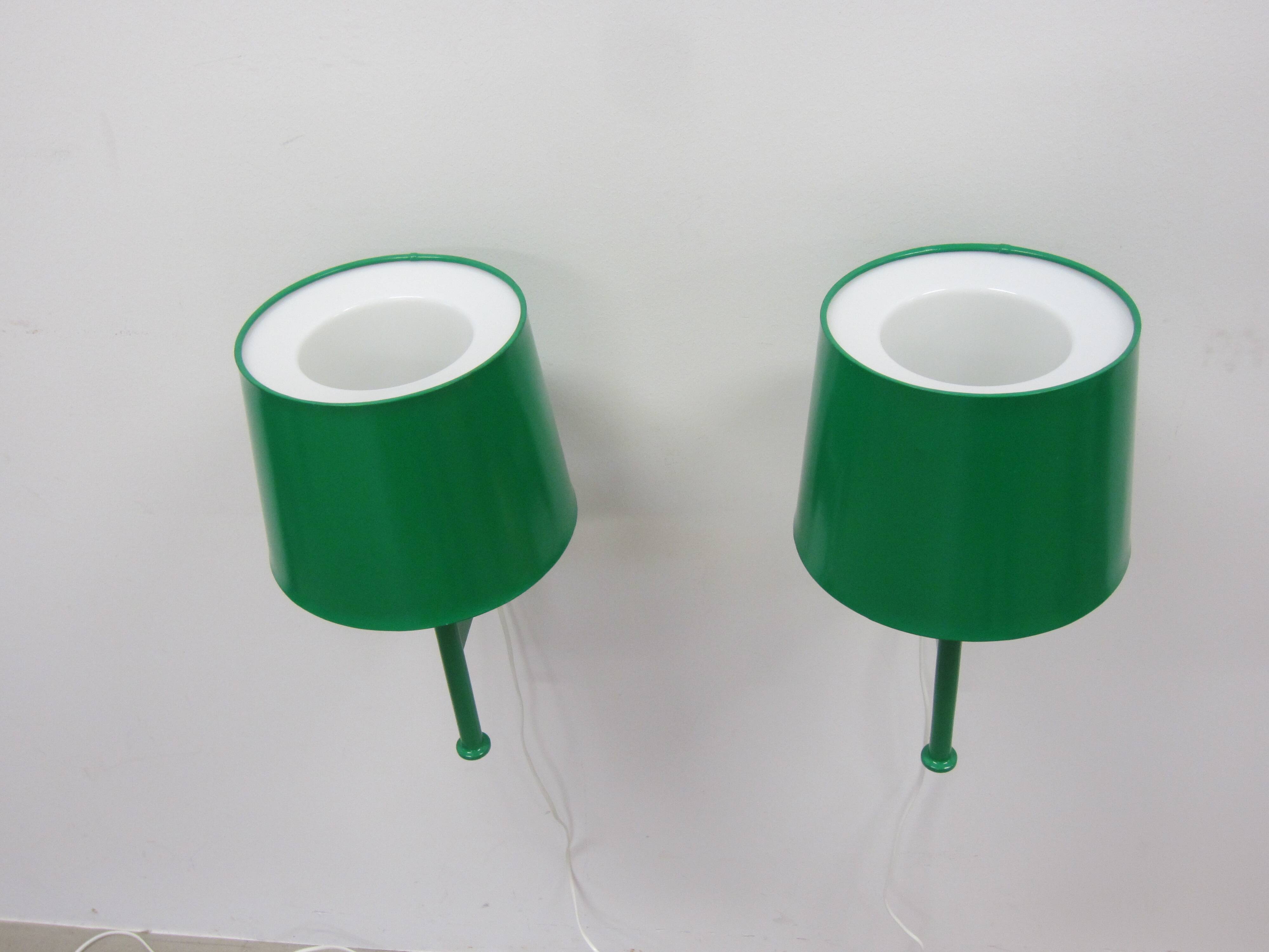 Pair of Scandinavian Luxus wall lamps by Uno and Östen Kristiansson