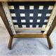Fauteuil vintage en bois et laine
