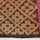 5x9 Yellow Brown Turkish Kilim Rug, 151x282Cm