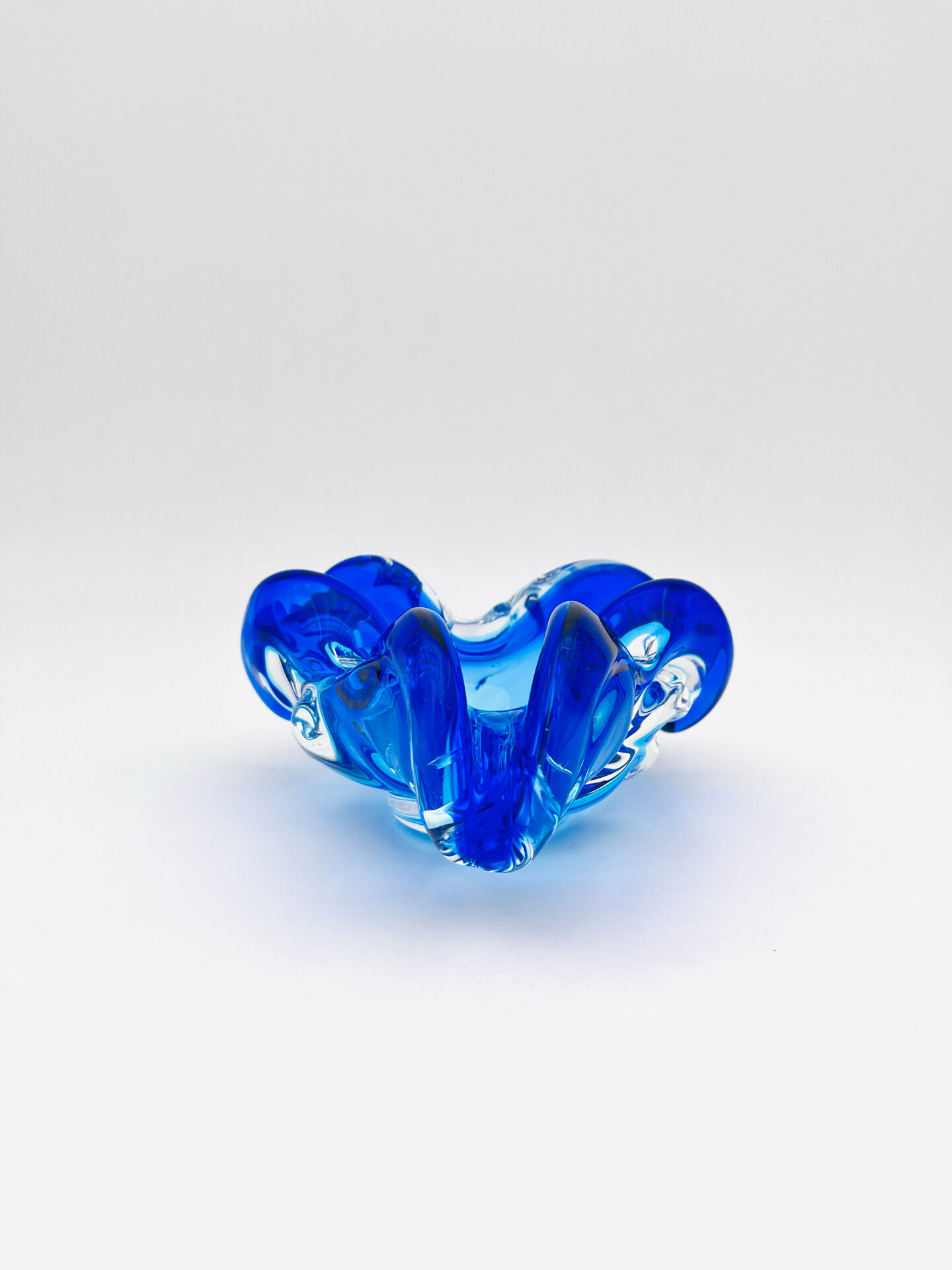 Pocket Bowl Josef Hospodka Sommerso Blue Cobalt Lagoon Vintage 60s 70s A